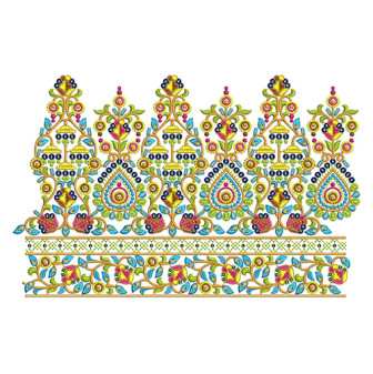 Kashmiri Sequins Border For Embroidery