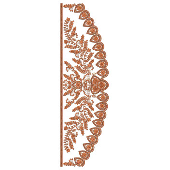 New Curtain Border Embroidery Design 25376