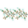 Elegant Floral Border Machine Embroidery Design - Kurti & Home Decor