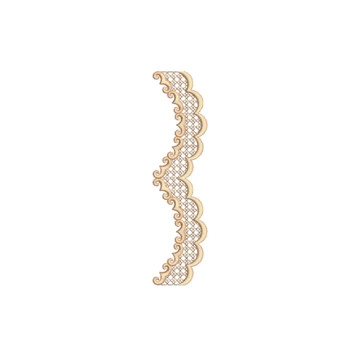Scallop Edge Border Machine Embroidery Design