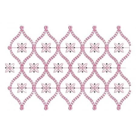 Sequins Border Embroidery Design