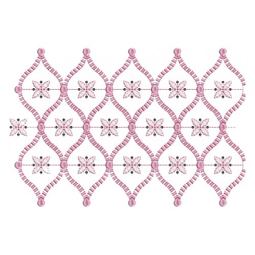 Sequins Border Embroidery Design