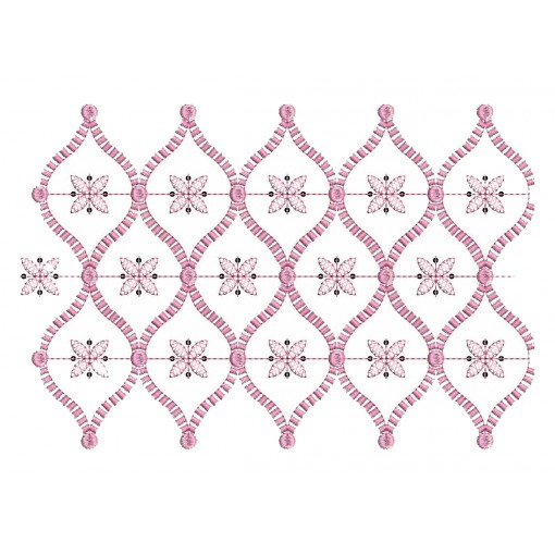Sequins Border Embroidery Design