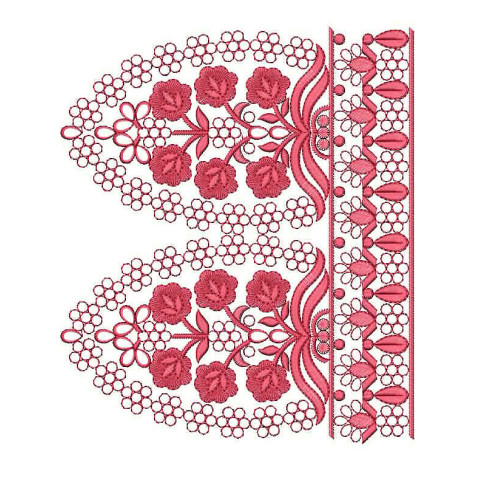Simple Stone Embroidery Border Design 24787