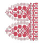 Simple Stone Embroidery Border Design 24787