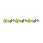 Spiral Vine Daisy Border Embroidery Design