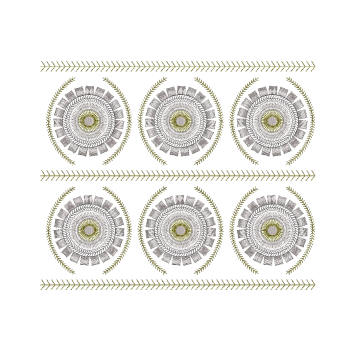 Tribal Geometric Mandala Continuous Border Embroidery Design