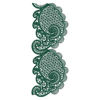 Trim Border Embroidery Design 25012
