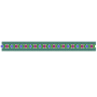 Vibrant Floral Geometric Saree Border Embroidery Design