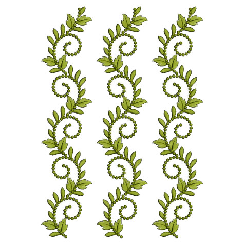 Wave Style Embroidery Design 25340