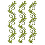 Wave Style Embroidery Design 25340
