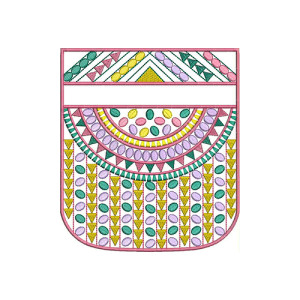 Kenya Denim Handbag Embroidery Design 21351
