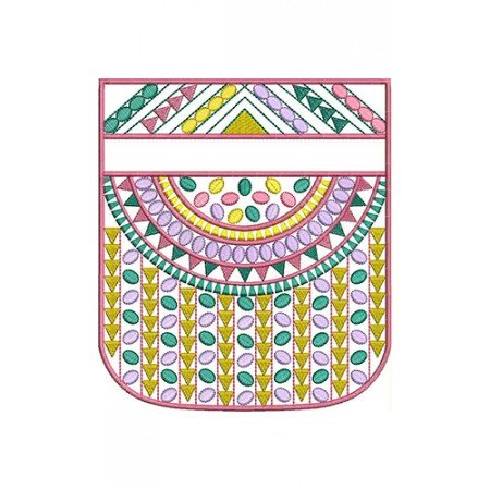 Kenya Denim Handbag Embroidery Design 21351