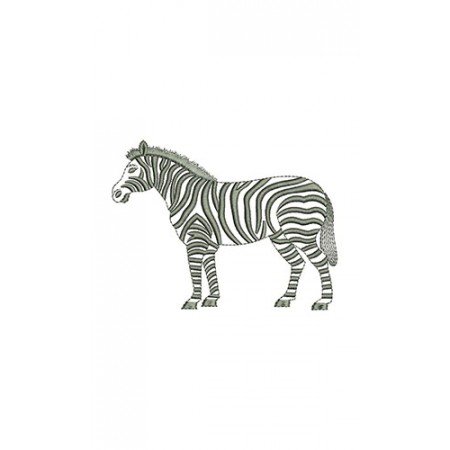 Zoo Zebra Embroidery Design 21487
