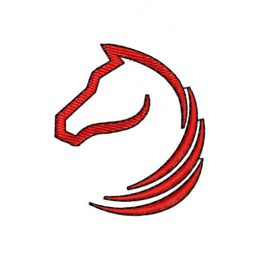 Horse Face Embroidery Design 22219