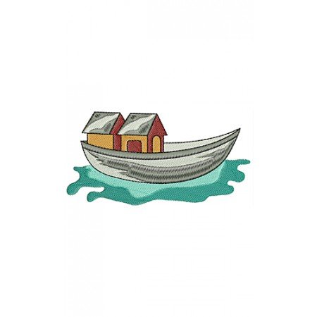 Boat Embroidery Design 22244