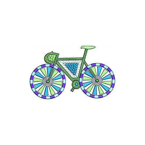 New Bicycle Embroidery Design 22251