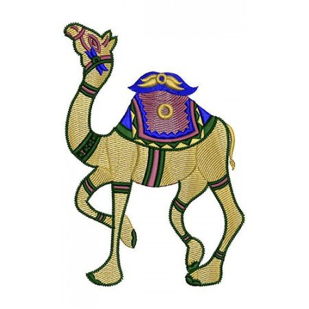 Arabian Camel Embroidery Design 22252