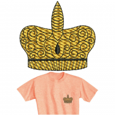 Golden Crown Embroidery Design 25465 Golden Crown Embroidery Design 25465