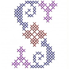 Cross Stitch kids Dress Embroidery Design 24881