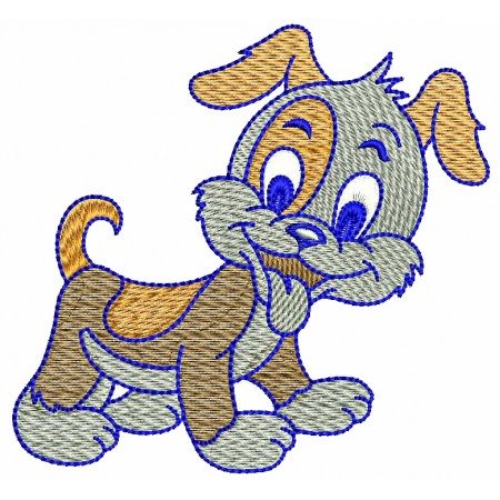 Cute Dog Machine Embroidery Designs 25639