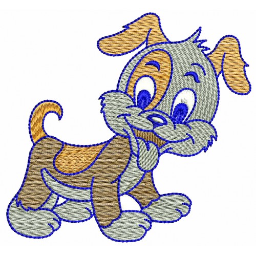 Cute Dog Machine Embroidery Designs 25639