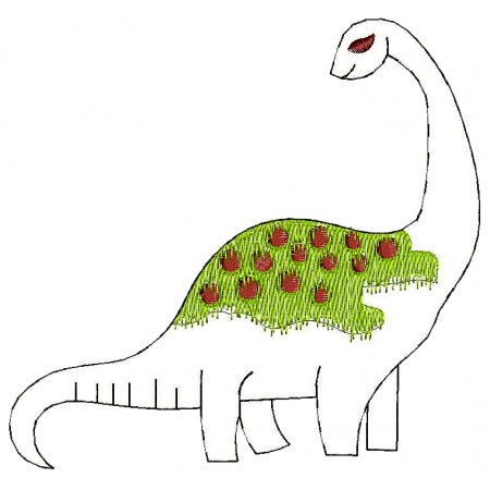 Dinosaur Embroidery Design 25464