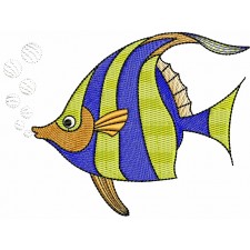 Fish Machine Embroidery Design 25640