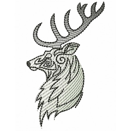 Forest Deer Embroidery Designs 25634