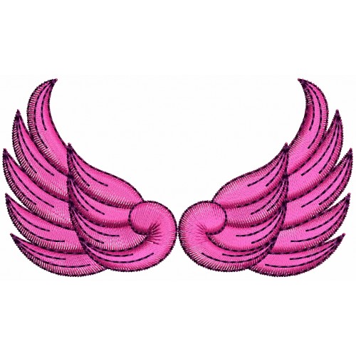 Soft Angel Wings Embroidery Designs 25633