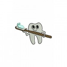 Tooth Embroidery Design Tooth Embroidery Design