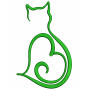 Silhouette Cat Machine Embroidery Designs 25635