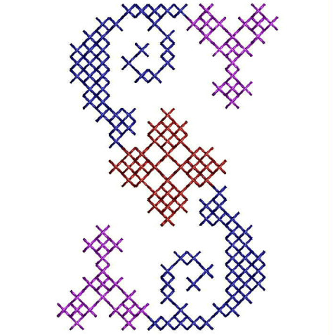 Cross Stitch kids Dress Embroidery Design 24881