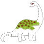 Dinosaur Embroidery Design 25464