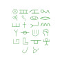 Paleo Hebrew Fonts Embroidery Design 24958