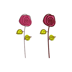 Rose Floral Cushion Covers Embroidey Design