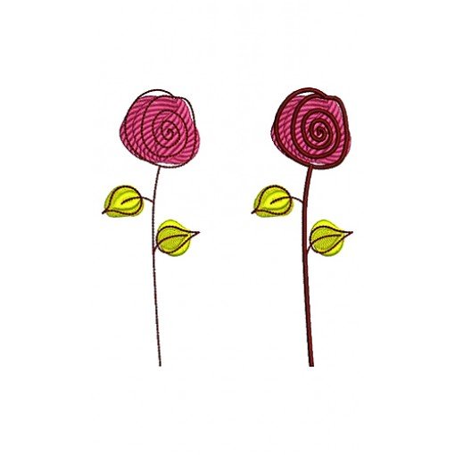 Rose Floral Cushion Covers Embroidey Design