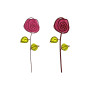 Rose Floral Cushion Covers Embroidey Design