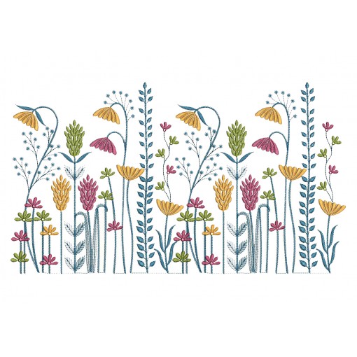 Bed Sheet Embroidery Pattern