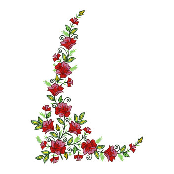 Applique Embroidery Design For Bed Sheets