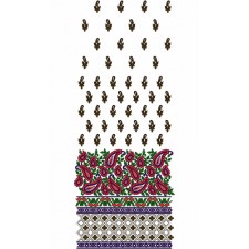 Dress Garment Embroidery Design 12415