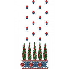 Embroidery Wear Daman Embroidery Design 12417