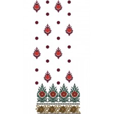 Maxi Dress Embroidery Design 12419