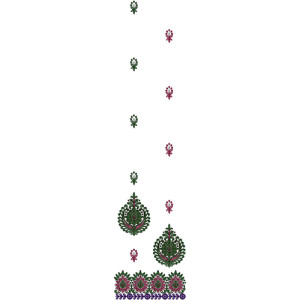 Creative Daman Embroidery Design 13818