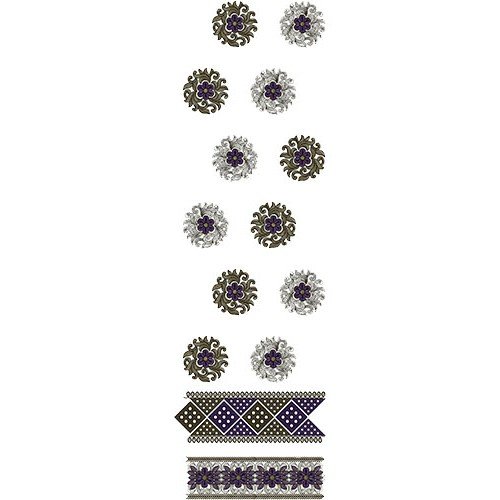 Gujarati Embroidery Daman Design 14517