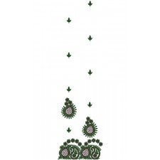Maxi Skirt Daman Embroidery Design 14526