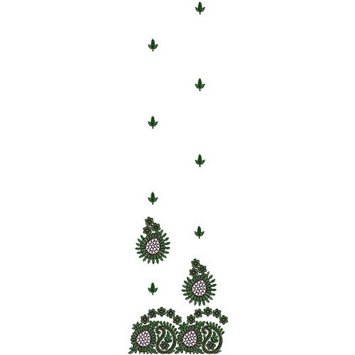 Maxi Skirt Daman Embroidery Design 14526