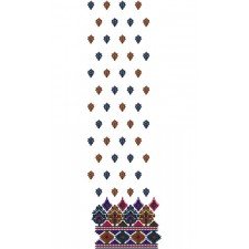 Online Pakistani Daman Embroidery Design 14708