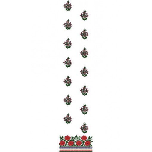 Online Dress Daman Embroidery Design 14999