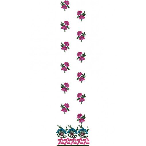 Creative Daman Embroidery Design 15003
